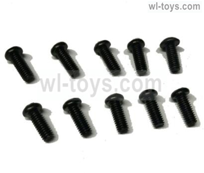 JLB Cheetah Screws Parts-PM4X10mm-10pcs Parts-SW014,JLB Cheetah Parts,JLB cheetah 1/10 21101 RC Car Parts,JLB Racing Cheetah parts,JLB Racing 21101 parts