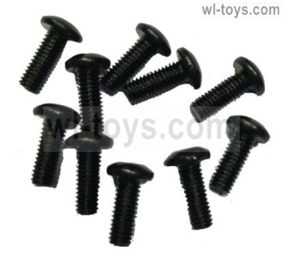 JLB Cheetah Screws Parts-PM4X12mm-10pcs Parts-SW015,JLB Cheetah Parts,JLB cheetah 1/10 21101 RC Car Parts,JLB Racing Cheetah parts,JLB Racing 21101 parts