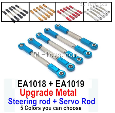 JLB Cheetah Upgrade Parts Upgrade Metal Steering rod,Rear Sring Arm Rod and Servo Rod.4pcs EA1018 + 1pcs EA1019.Total 5pcs.There are 5 Color you can choose.JLB Cheetah 21101 RC Car Replacement Accesories.