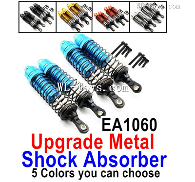 JLB Racing 11101 Upgrade Parts EA1060 Upgrade Metal Shock Absorber,Damper.Total 4pcs.There are 5 Color you can choose.1/10 JLB 11101 RC Car Replacement Accesories.