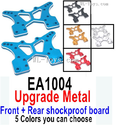 JLB Racing 11101 Upgrade Parts EA1004 Upgrade Metal Font and Rear Shockproof board.Total 2 PCS.There are 5 Color you can choose.1/10 JLB 11101 RC Car Replacement Accesories.