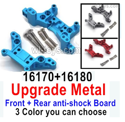 MJX Hyper Go 16207 Upgrade Metal Front and Rear Anti-Shock Board Parts .16170 + 16180.There are 3 Color you can choose.MJX 16207 1/16 RC Car Replacement Accesories.