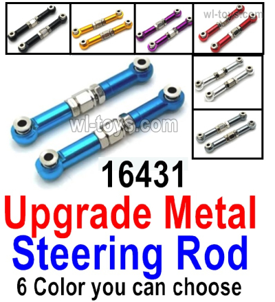 MJX Hyper Go 16207 Upgrade Metal Steering Rod.16431.Total 2pcs.There are 6 Color you can choose.MJX 16207 1/16 RC Car Replacement Accesories.