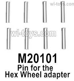 MJX Hyper Go 16207 Parts M20101 Pin for the Hex Wheel seat.Fixed Pin for the Hex Wheel adapter.MJX 16207 1/16 RC Car Replacement Accesories.