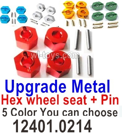 MJX Hyper Go 16207 Upgrade Metal Hex wheel seat with pin-4 set-5 Color you can choose.MJX 16207 1/16 RC Car Replacement Accesories.