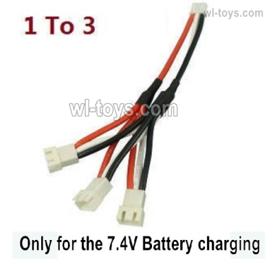 MJX Hyper Go 16207 Upgrade 1-TO-3 Conver wire for 7.4V Battery charging.MJX 16207 1/16 RC Car Replacement Accesories.