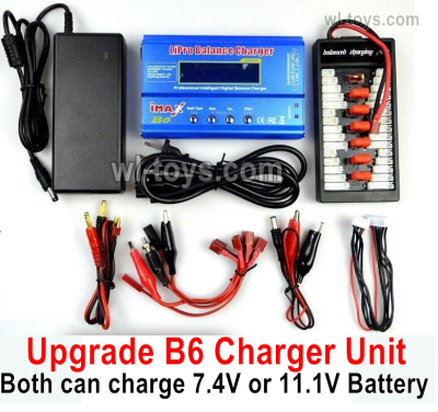 MJX Hyper Go 16207 Upgrade B6 Charger unit.It can charge 6pcs 2s or 3s battery at the same time.It includes the Power,B6 Charger ,1-To-6 Parallel charging Board.MJX 16207 1/16 RC Car Replacement Accesories.