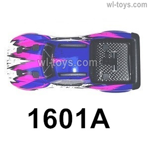 MJX Hyper Go 16208 Parts 1601A Body shell Cover for MJX Hyper go 16208 RC Car.Purple Color.MJX 16207 1/16 RC Car Replacement Accesories.