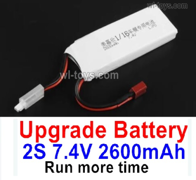 MJX Hyper Go 16208 Upgrade 2S 7.4V 2600mah Battery Parts.Total 1pcs.MJX 16207 1/16 RC Car Replacement Accesories.