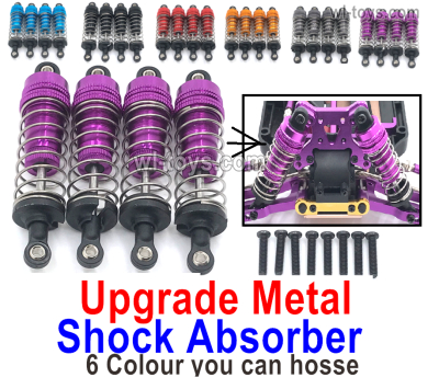 MJX Hyper Go 16208 Upgrade Metal Shock Absorber Parts.Total 4pcs.There are 5 Color you can choose.MJX 16207 1/16 RC Car Replacement Accesories.