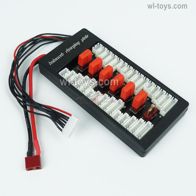 MJX Hyper Go 16208 Parts ParaBoard,Parallel charging Board with T Plug,Upgrade 1-to-6 Conversion board.MJX 16207 1/16 RC Car Replacement Accesories.
