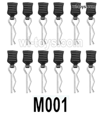 MJX Hyper Go 16209 16210 Parts M001 Body clips for the Body Shell.Total 12pcs.MJX 16209 162101/16 RC Car Replacement Accesories.