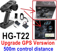 MJX Hyper Go 16209 16210 Parts HG-T22 Upgrade GPS Version Transmitter Kit with 500m control distance.It includes the transmitter,receiver,GPS and mobile phone holder.MJX 16209 162101/16 RC Car Replacement Accesories.