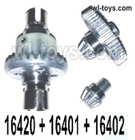 MJX Hyper Go 16209 16210 Parts Front differential unit,Metal Main Drive Gear and Metal Bevel Gear.MJX 16209 162101/16 RC Car Replacement Accesories.