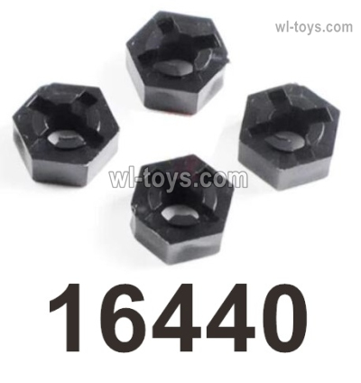 MJX Hyper Go 14301 14302 Parts 16440 Wheel Hex seat assembly.Hex Wheel adapter.Total 4pcs.MJX Hyper Go 14301 14302 RC Car Replacement Accesories.
