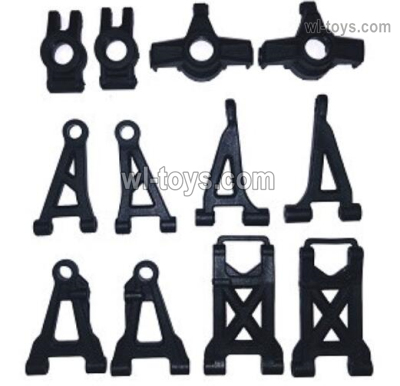 MJX Hyper Go 14301 14302 Parts front and rear swing arm set,rear fixed seat,front steering seat.MJX Hyper Go 14301 14302 RC Car Replacement Accesories.