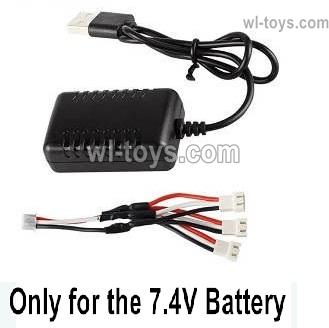 MJX Hyper Go 14301 14302 Parts 7.4V USB Charger and 1-to-3 Charging convert wire.It can charge 3x 7.4V Battery at the same time.MJX Hyper Go 14301 14302 RC Car Replacement Accesories.