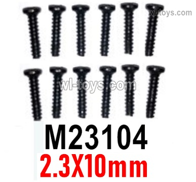 MJX Hyper Go 14301 14302 Parts M23104 Pan Head screws.2.3x10mm.Total 12pcs.MJX Hyper Go 14301 14302 RC Car Replacement Accesories.