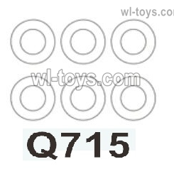 MJX Hyper Go 14301 14302 Parts Q715 Rubber Washers.MJX Hyper Go 14301 14302 RC Car Replacement Accesories.