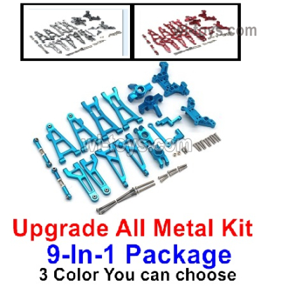 MJX Hyper Go H16 H16E H16H H16P Parts Upgrade ALL Metal kit.9-In-1 Package.There are 3 Color you can choose.MJX H16 H16E H16H H16P RC Car Replacement Accesories.