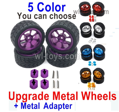 MJX Hyper Go H16 H16E H16H H16P Parts Upgrade Metal Wheels Tires-Upgrade Metal Hex wheel seat.There are 5 Color you can chooseMJX H16 H16E H16H H16P RC Car Replacement Accesories.