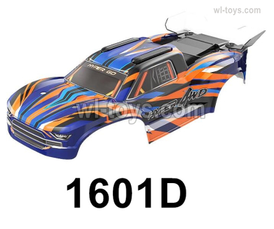MJX Hyper Go H16BM H16GT H16DR Parts 1601D Body shell Cover.It is suit for MJX Hyper go H16BM H16GT H16DR H16E 16209 16210  RC Car.Orange & Blue Color.MJX H16BM H16GT H16DR RC Car Replacement Accesories.