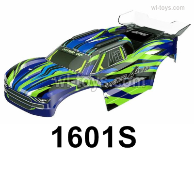 MJX Hyper Go H16BM H16GT H16DR Parts 1601S Body shell Cover.It is suit for MJX Hyper go H16BM H16GT H16DR H16E 16209 16210  RC Car.Green & Blue Color.MJX H16BM H16GT H16DR RC Car Replacement Accesories.