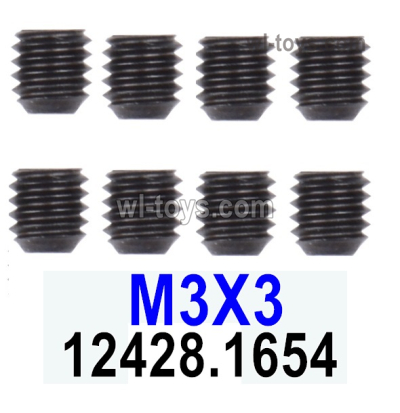 MJX Hyper Go H16BM H16GT H16DR Parts M3 Machine screws for the Motor gear.Total 8pcs-M3X3.MJX H16BM H16GT H16DR RC Car Replacement Accesories.