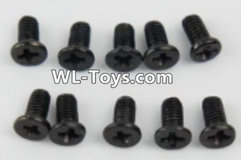 PXtoys 9300 Spare parts P88006 Flat head screws(10pcs)-2.5x6mm,PXtoys 9300 RC Car Parts,PXtoys 9300 RC Truck Spare parts Accessories,1:18 4WD High Speed Buggy Parts