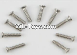 PXtoys 9300 Spare parts P88007 Flat head screws(10pcs)-2.3x10mm,PXtoys 9300 RC Car Parts,PXtoys 9300 RC Truck Spare parts Accessories,1:18 4WD High Speed Buggy Parts