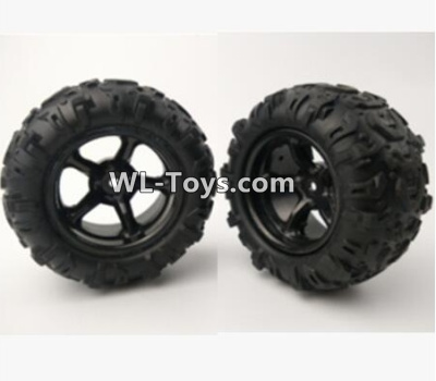 PXtoys 9300 Spare parts-21-01 9300 9302 Wheel unit(2 set)-Can only be used for 9300 9302 Car,PXtoys 9300 RC Car Parts,PXtoys 9300 RC Truck Spare parts Accessories,1:18 4WD High Speed Buggy Parts