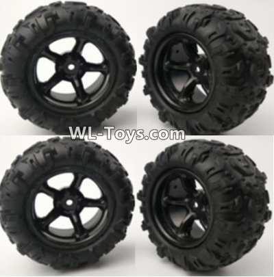 PXtoys 9300 Spare parts-21-02 9300 9302 Wheel unit(4 set)-Can only be used for 9300 9302 Car,PXtoys 9300 RC Car Parts,PXtoys 9300 RC Truck Spare parts Accessories,1:18 4WD High Speed Buggy Parts