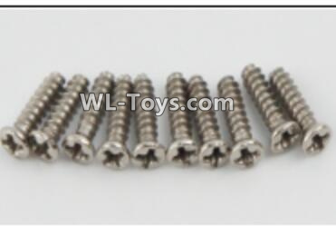 PXtoys 9302 Spare parts P88004 Round Head screws(10pcs)-2.3x8mm,PXtoys 9302 RC Car Parts,PXtoys 9302 RC Truck Spare parts Accessories,1:18 4WD High Speed Buggy Parts