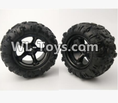 PXtoys 9302 Spare parts-21-01 9300 9302 Wheel unit(2 set)-Can only be used for 9300 9302 Car,PXtoys 9302 RC Car Parts,PXtoys 9302 RC Truck Spare parts Accessories,1:18 4WD High Speed Buggy Parts