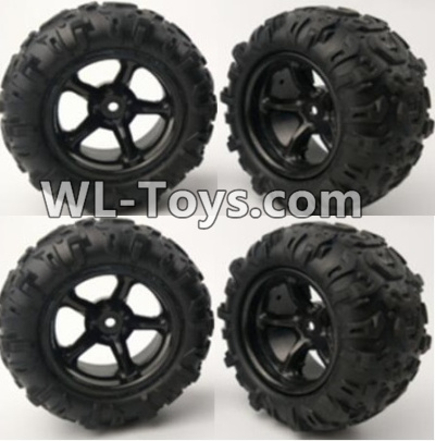 PXtoys 9302 Spare parts-21-02 9300 9302 Wheel unit(4 set)-Can only be used for 9300 9302 Car,PXtoys 9302 RC Car Parts,PXtoys 9302 RC Truck Spare parts Accessories,1:18 4WD High Speed Buggy Parts