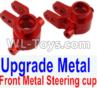 REMO HOBBY 1021 1025 Parts-100-01 Upgrade Front metal wheel seat,Upgrade Front Metal Steering cup(2pcs)-Red,REMO HOBBY 1021 Rc Car Spare Parts Replacement Accessories,1021 1:10 Scale BRUSHED RC Racing Truck Parts rc off-road car Parts,Truck Car Parts
