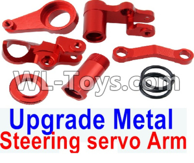REMO HOBBY 1025 Parts-113-01 Upgrade Metal Steering servo arm-Red,REMO HOBBY 1025 Rc Car Spare Parts Replacement Accessories,1025 1:10 Scale BRUSHED RC Racing Truck Parts rc off-road car Parts,Truck Car Parts