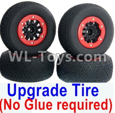 REMO HOBBY 1025 Parts-116-01 10SC Upgrade tire(No Glue required),Upgrade short card tires(4 set),REMO HOBBY 1025 Rc Car Spare Parts Replacement Accessories,1025 1:10 Scale BRUSHED RC Racing Truck Parts rc off-road car Parts,Truck Car Parts