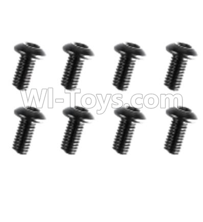 REMO HOBBY 1021 Parts-89-01 F5201 Inner-Hexagon haft-round head screws(8pcs)-2.5X6mm,REMO HOBBY 1021 Rc Car Spare Parts Replacement Accessories,1021 1:10 Scale BRUSHED RC Racing Truck Parts rc off-road car Parts,Truck Car Parts