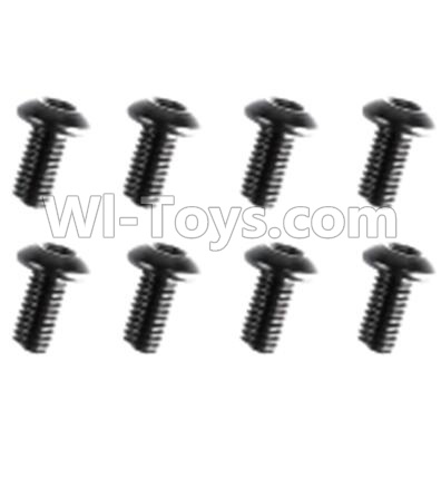 REMO HOBBY 1021 Parts-89-03 F5203 Inner-Hexagon haft-round head screws(8pcs)-M3X6mm,REMO HOBBY 1021 Rc Car Spare Parts Replacement Accessories,1021 1:10 Scale BRUSHED RC Racing Truck Parts rc off-road car Parts,Truck Car Parts