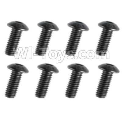 REMO HOBBY 1021 Parts-89-08 F5208 Inner-Hexagon haft-round head screws(8pcs)-M4X10mm,REMO HOBBY 1021 Rc Car Spare Parts Replacement Accessories,1021 1:10 Scale BRUSHED RC Racing Truck Parts rc off-road car Parts,Truck Car Parts