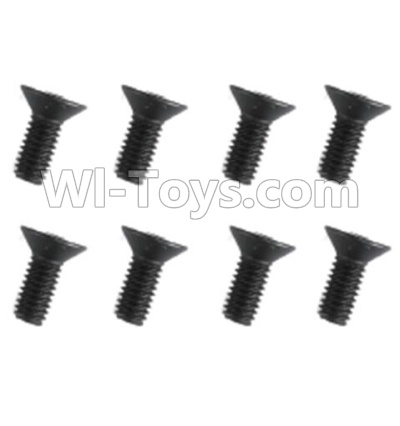 REMO HOBBY 1021 Parts-89-14 F5214 Inner-Hexagon Flat head screws(8pcs)-M4X10mm,REMO HOBBY 1021 Rc Car Spare Parts Replacement Accessories,1021 1:10 Scale BRUSHED RC Racing Truck Parts rc off-road car Parts,Truck Car Parts