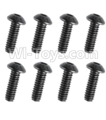 REMO HOBBY 1025 Parts-90-07 F5231 Inner-Hexagon round head screws(8pcs)-M3X18mm,REMO HOBBY 1025 Rc Car Spare Parts Replacement Accessories,1021 1:10 Scale BRUSHED RC Racing Truck Parts rc off-road car Parts,Truck Car Parts