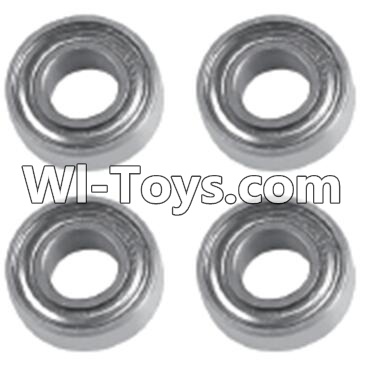REMO HOBBY 1072 Parts-11 B5507 Rolling bearings(4pcs)-5X10X4mm,REMO HOBBY 1072 Rc Car Spare Parts Replacement Accessories,1072 1:10 Scale BRUSHED ROCK CRAWLER Parts rc Climbing car Parts,Truck Car Parts