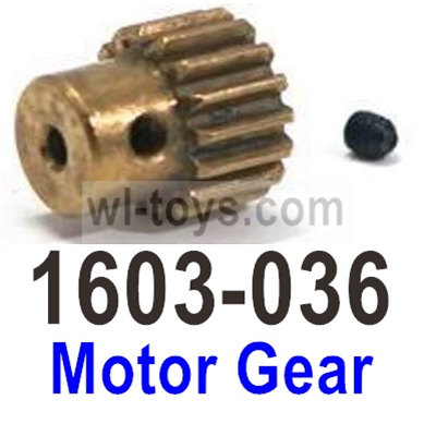 SG 1603 SG1603 Motor gear with M3 Set screws-1603-036-Can be use for the Brush and Brushless motor. SG 1603 SG1603 Parts, SG 1/16 Car Parts.