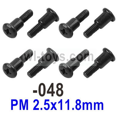 SG 1603 SG1603 Step screws-1603-048-PM 2.5x11.8mm.Total 8pcs. SG 1603 SG1603 Parts, SG 1/16 Car Parts.