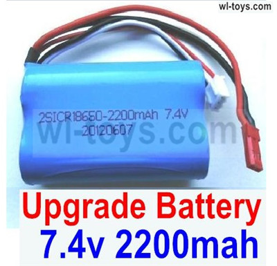 SG 1604 SG1604 Upgrade 7.4V 2200MAH Battery With JST Plug(1pcs)-Size-65X38X18mm. SG 1604 SG1604 Parts, SG 1/16 Car Parts.