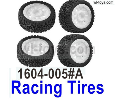 SG 1604 SG1604 Racing tires-1604-005#A-4 Set. SG 1604 SG1604 Parts, SG 1/16 Car Parts.