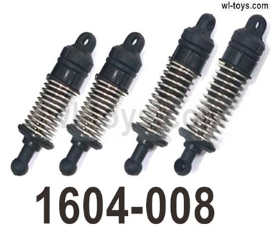SG 1604 SG1604 Shock Absorber Damper.1604-009-Total 4 Set. SG 1604 SG1604 Parts, SG 1/16 Car Parts.
