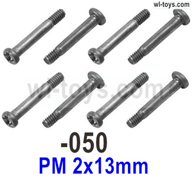 SG 1604 SG1604 Step Screws.1604-050.PM 2x13mm. Total 8pcs. SG 1604 SG1604 Parts, SG 1/16 Car Parts.